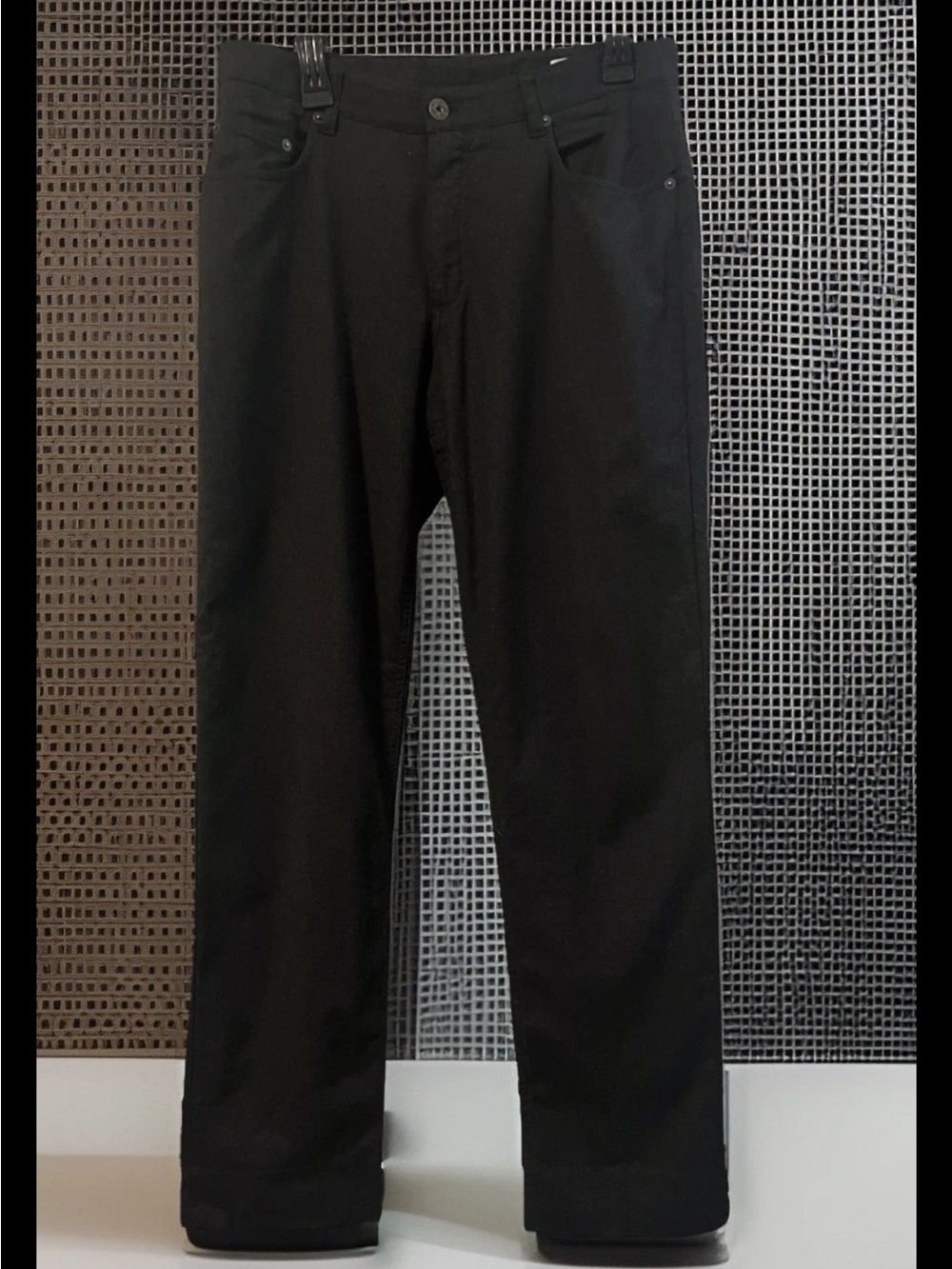 BRAX Feel Good Mens Black Performance Stretch Dress Pants Golf Tech Chino 34x32